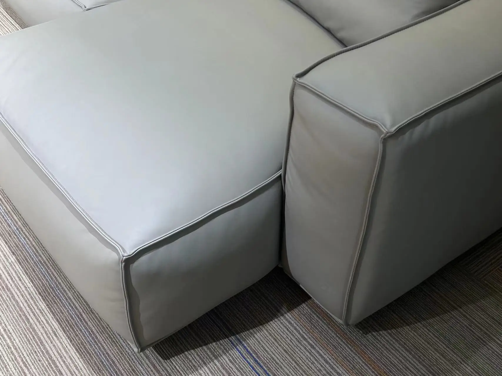 office sofa set furniture genuine leather sofa modern commercial sofa