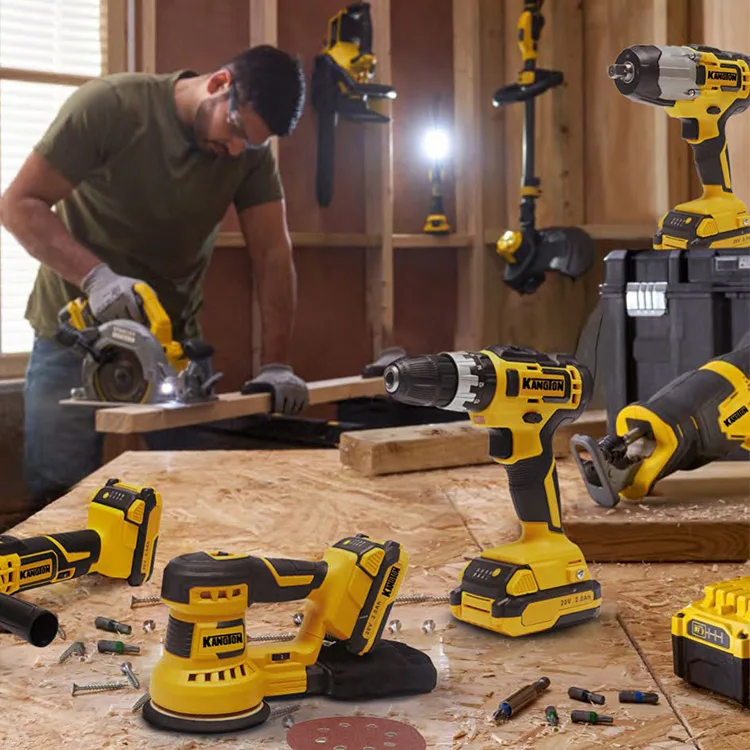 20V cordless rotary sander with dust self-collection electric sander with dust port