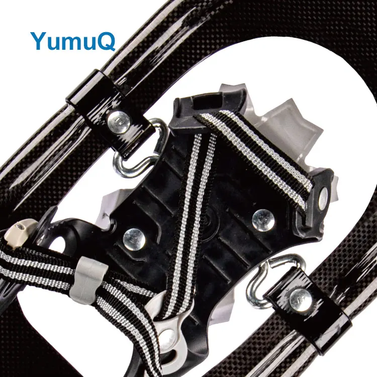 YumuQ Best Sale 25 Inch Carbon Fiber Adjustable Binding Anti-slip Ski Adult Mountain Running Snowshoes