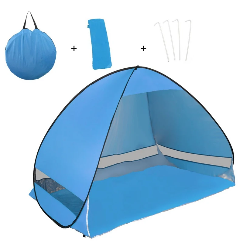 Automatic Pop Up Instant Portable Outdoors Quick Cabana Beach Tent for Sun Shelter