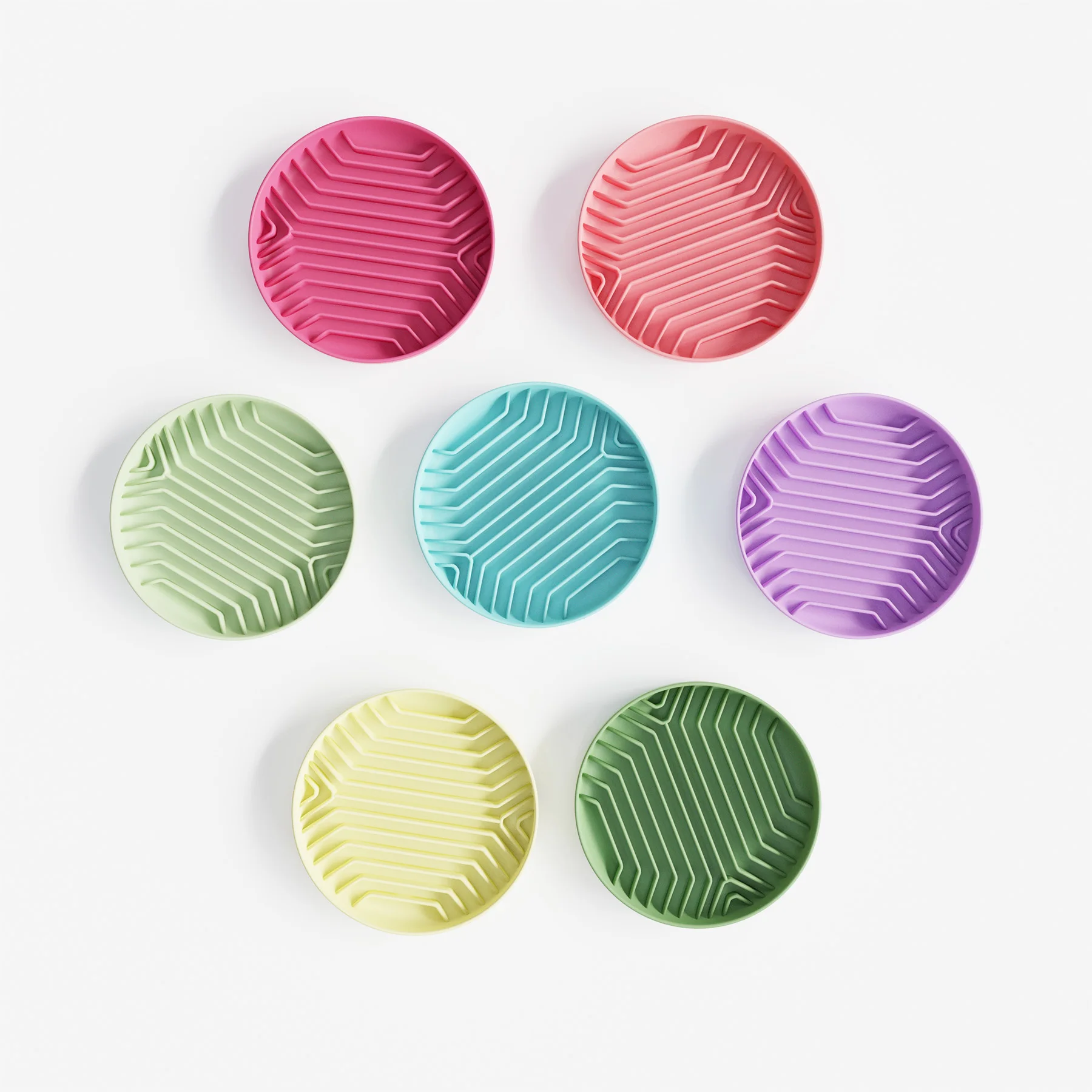 Pet Feeding Bowl Health Eat Dog Lick Mat Bowls Portable Food Grade Silicone Slow Feeder Dog Bowl With Suction Cup