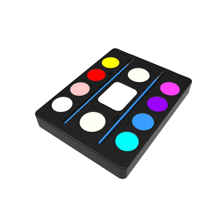 Temporary Kids Body Face Painting Palette Children Rainbow Water-based Face Paint
