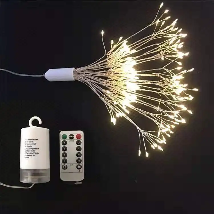 Firework Hanging Lights198 LED String Lights 8 Modes Dimmable Fairy Lights with Remote Control Decorative Lights