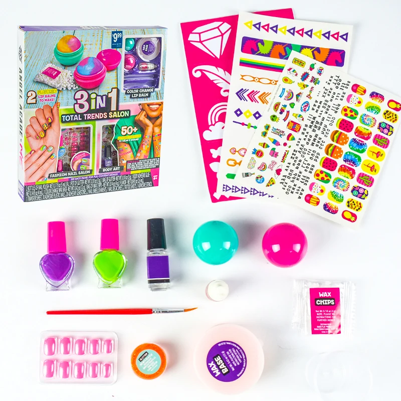 Wholesale Pretend Play Beauty Diy Fashion Girls Non-toxic Cosmetic Toys Kids Makeup Set Kits