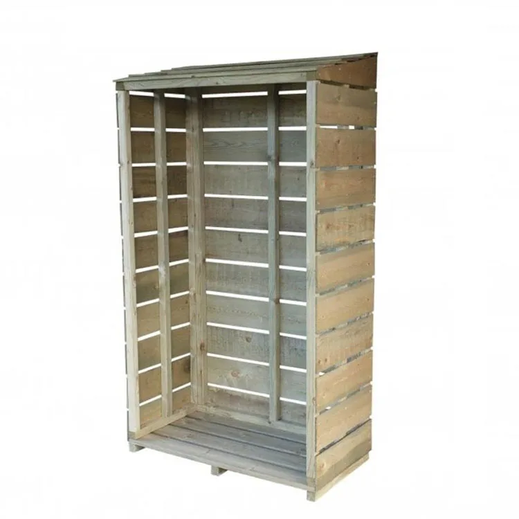 Outdoor Backyard Storage Wooden Woodshed Firewood Rack Stand Logs Holder