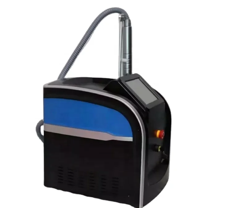 Portable picosecond laser tatoo removal/nd yag laser machine with 1064nm/532nm/1320nm honeycomb 755nm