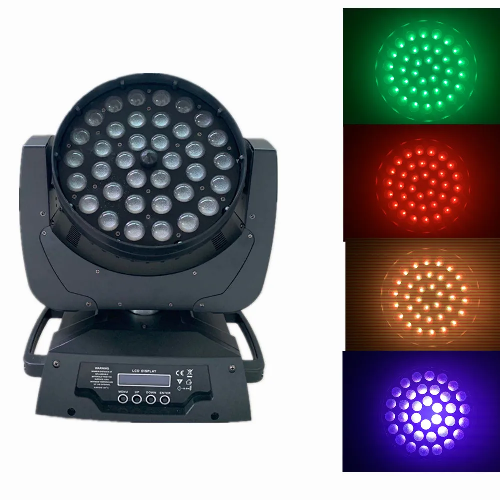 Led Light 36x18w 6 in 1 Rgbw Uv Moving Head Wash Zoom Stage for Party Night Club bar