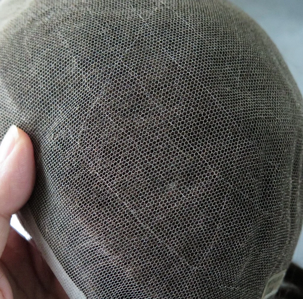 High Standard All French Lace Invisible Nature Hairline Toupee for Men