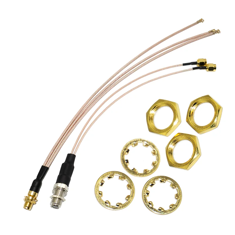 OEM RF coaxial cable assembly SMA F male female to UFL MCX connector splitter low loss RF coaxial cable assemblies