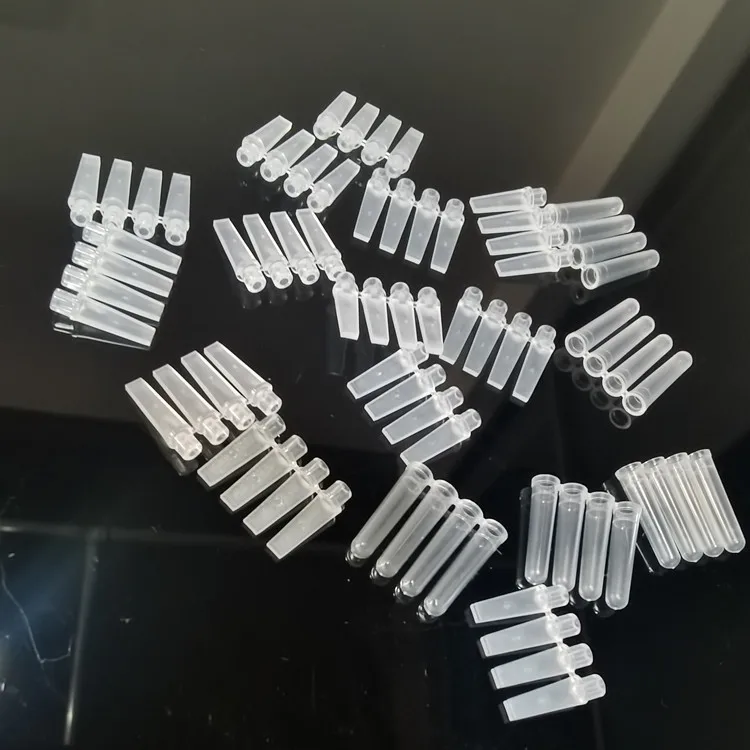 SINGATEE Lab Supplies 4 Well PCR Tube Strip PP Plastic 0.1ML 4 Strips PCR Tubes