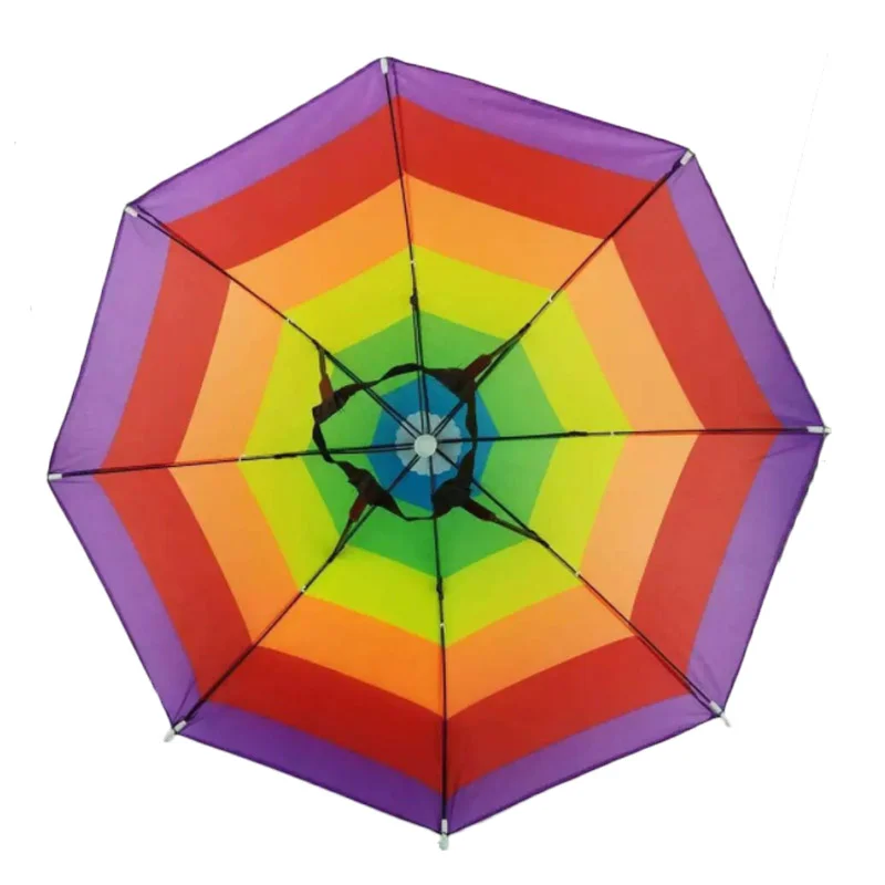 Custom logo printed Promotional Head Hat Super Mini Paraguas Parapluie Sombrillas Fishing Umbrella