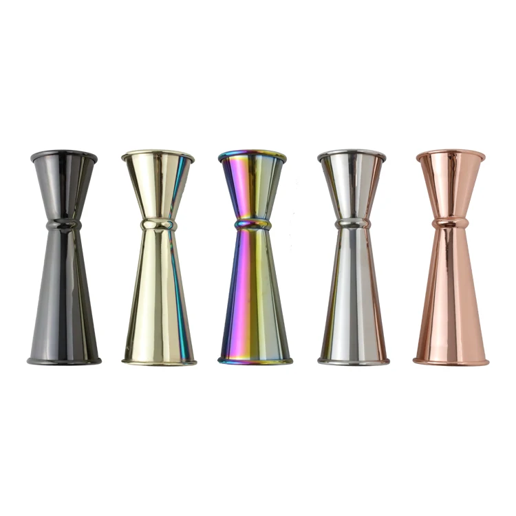 Custom Metal Jigger 2 oz 1 oz Stainless Steel Double Cocktail Jigger Alcohol Measuring Cup For Bartending