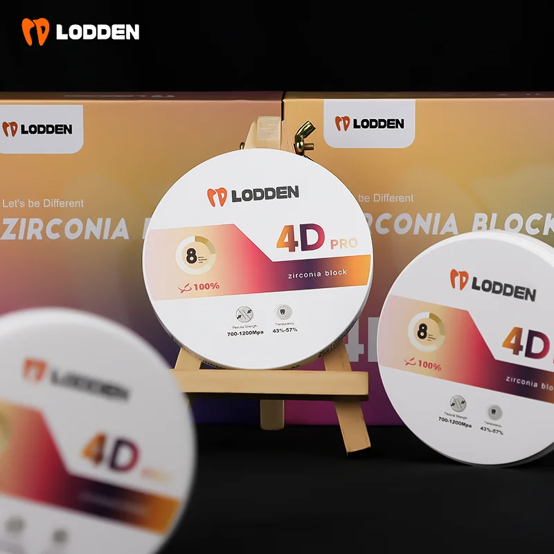 Lodden Dental 4D Pro Multilayer Implant Orthodontic Materials Zirconium Blank Zirconia Block