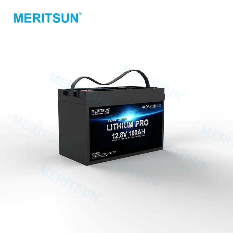 Deep Cycle Lithium Titanate Battery Solar Energy Storage 12v 100ah Meritsun Lifepo4 Battery