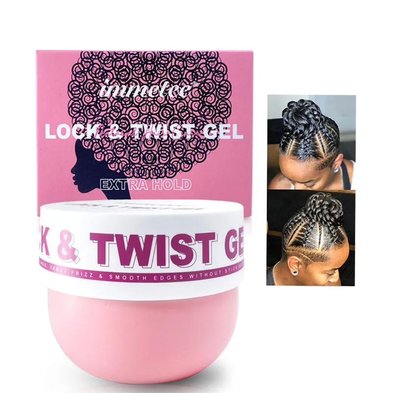 Braiding Gel Extreme Hold Loc N Twist Gel Neat Braid Conditioning Shining Pomade Extra Hold Private Label Braiding Gel