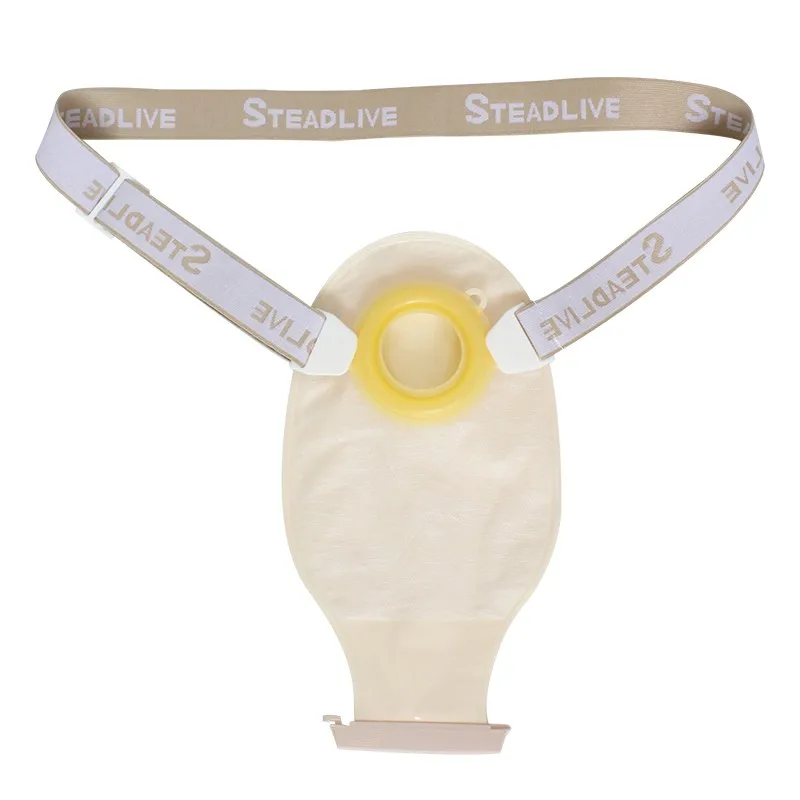 45/57/70mm Wholesale Ostomy Bag With Skin Barrier Ring and Belt For Stoma Care