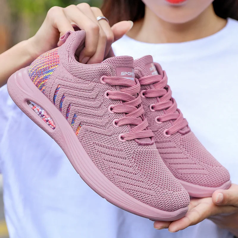 2022 China wholesale polyurethane custom sneakers walking trendy EVA PU sole casual sport running women fitness walking shoes