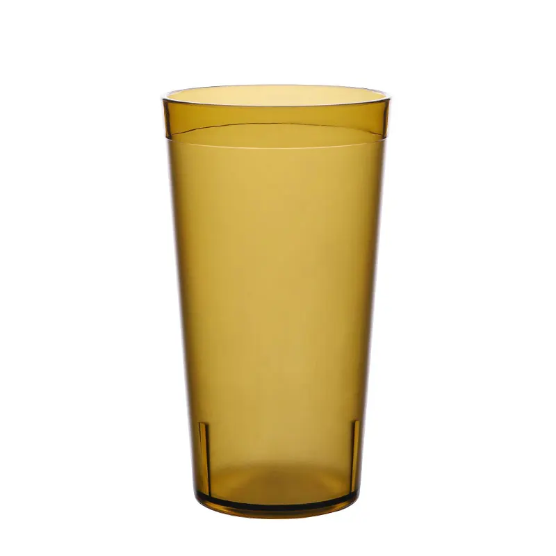 Многоразовая чашка для питья, 16 унций, пластиковые чашки для лимона и чая, прозрачная матовая стеклянная чашка