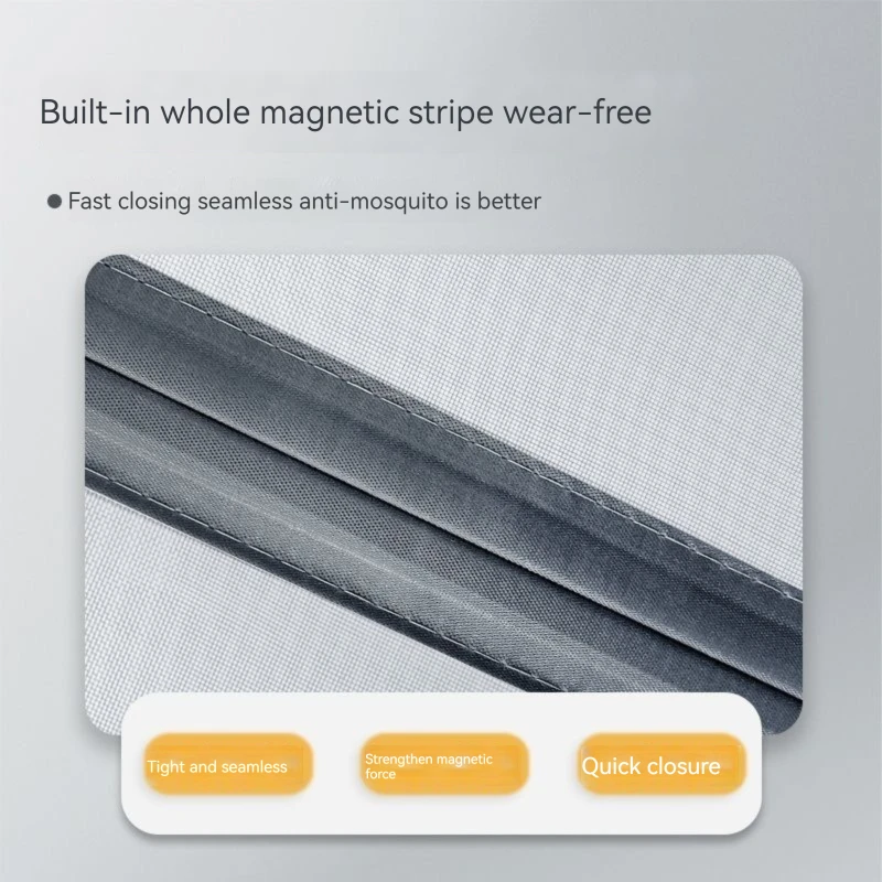 Easy To Install Magnetic Door Curtain Anti Mosquito Mesh With Strong Magnet Anti Insect Door Curtain