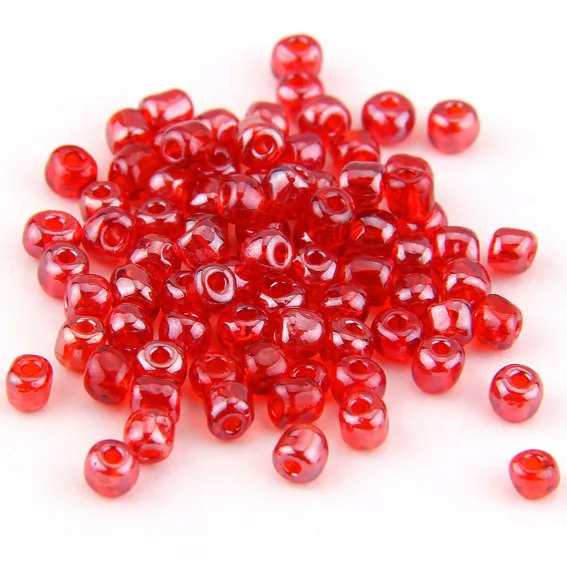 SC Factory Wholesale Transparent Glass Seed Beads Oiling Color Bulk Beads 2mm 3mm 4mm Beads For Bracelet Jewelry Making