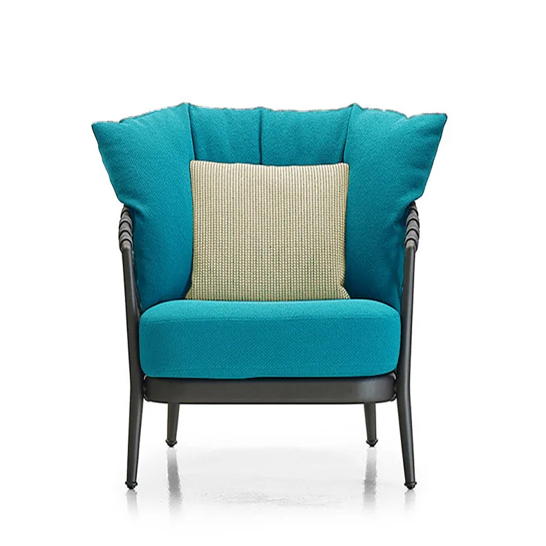 Плетеная веревка алюминиевая уличная мебель для сада нижняя современная наборы диванов с металлической рамой