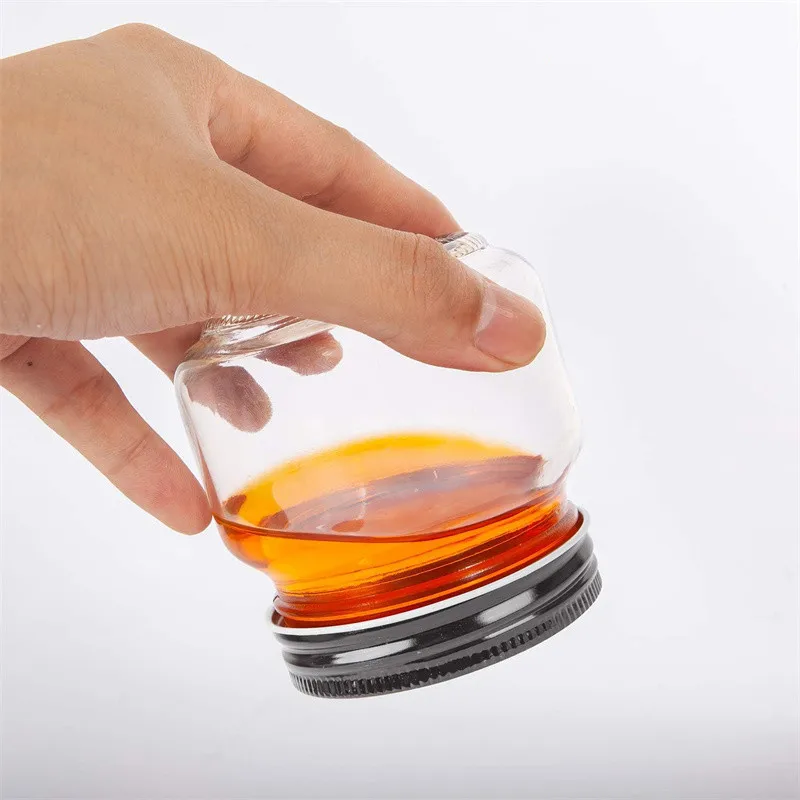 Food-Grade 8oz 250ml Glass Mason Jar Canning Food Storage With Metal Lid Container for Honey Jam