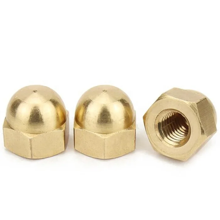 Brass dome nut DIN 1587 Metric hex domed cap nuts