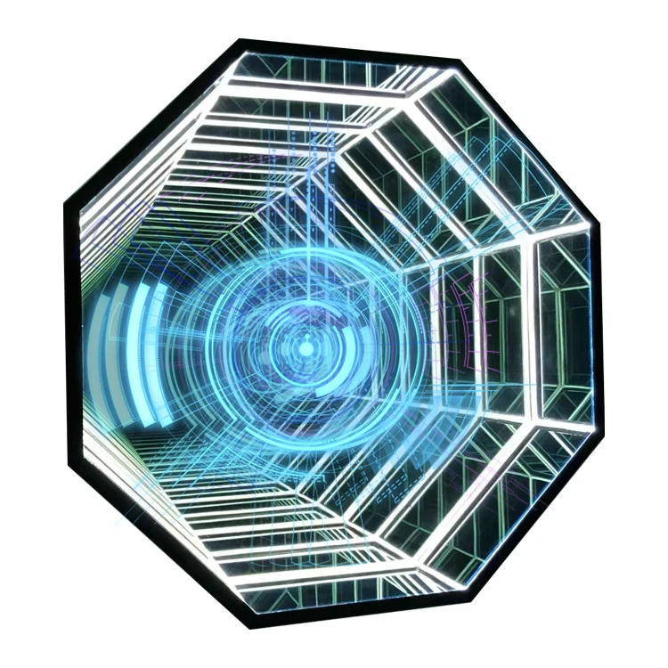 new advertising light boxes 3d hologram fan infinity led mirrors