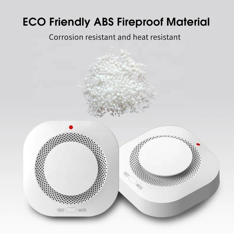 Home Fire Security Alarm System Wireless 433MHz 9V Battery Powered Smoke Detector Alarm