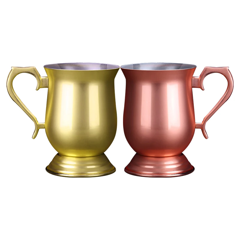 Hot Sale 304 Stainless Steel Fire Goblet Cocktail or Beer Container for Bar Parties Home Kitchen or as a Gift Metal Cup