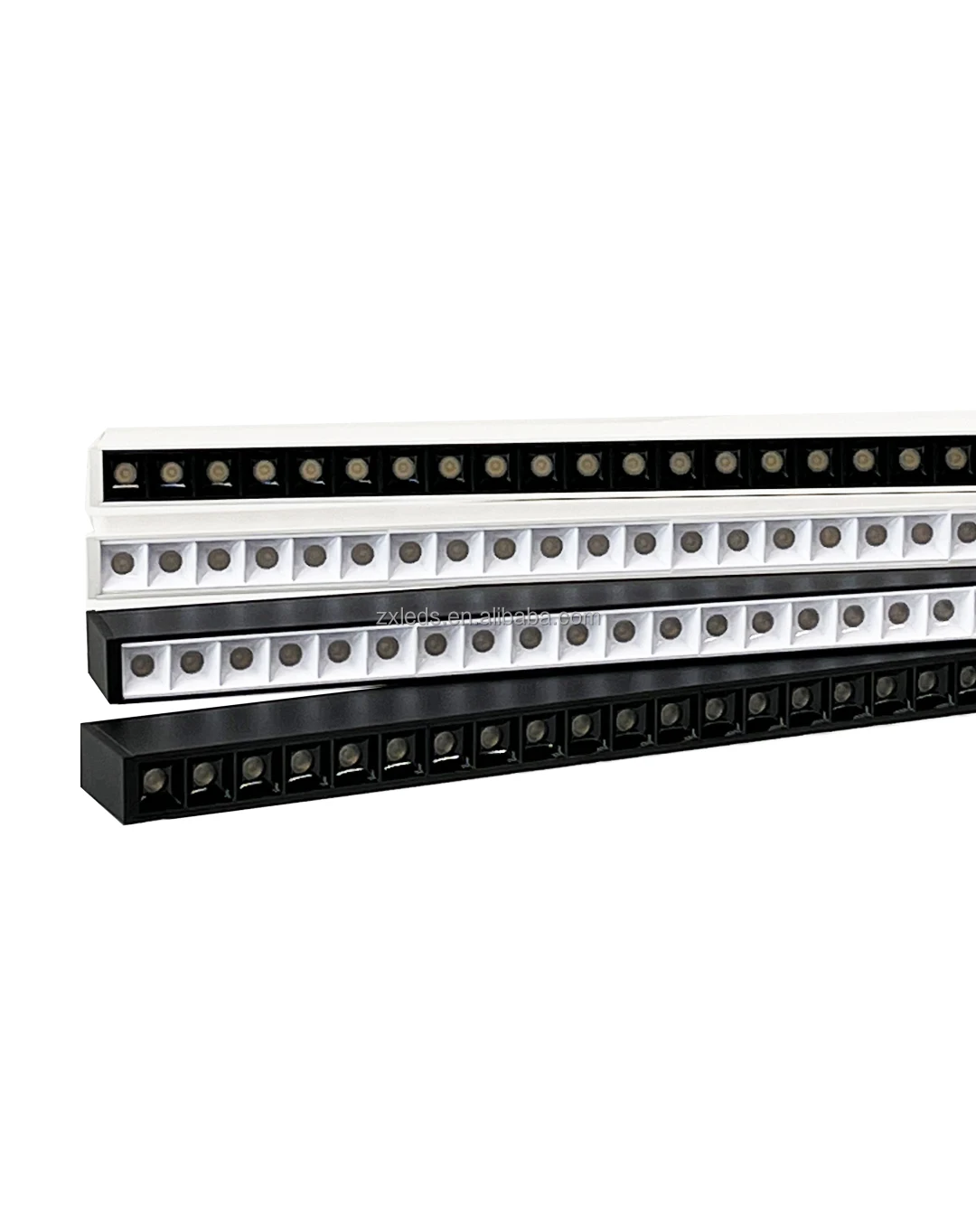 DALI-Compatible Dimmable LED Linear Light with Aluminum Body Joinable and Seamless for Office IP44 Certified