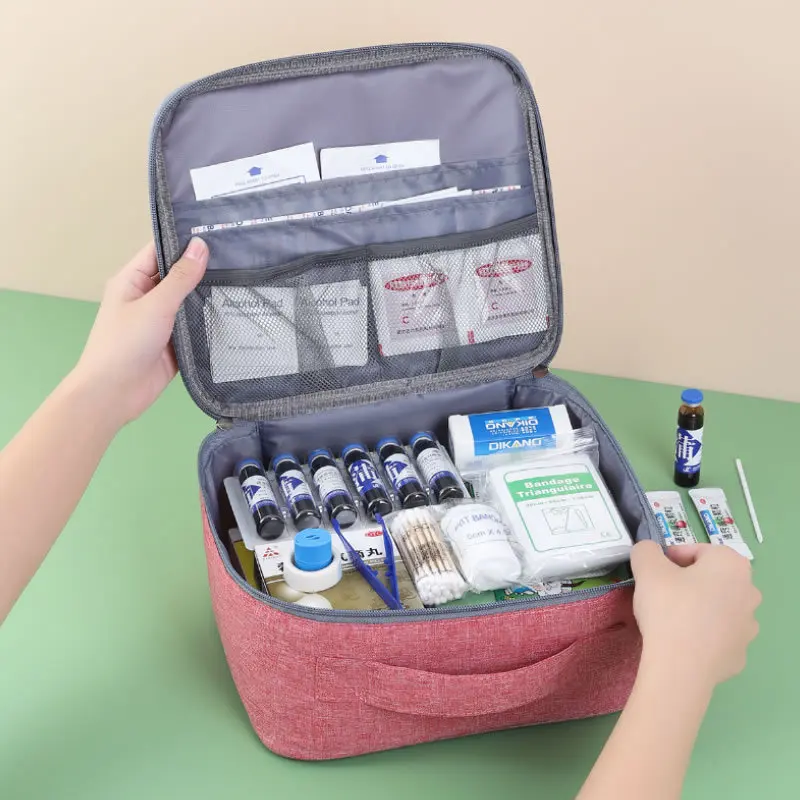 OEM outdoor first aid kit box fast delivery medical tote bag high quality 2022 portable first aid kit bag