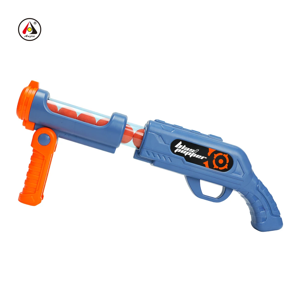 Shooting Game Toy Foam Ball Air Pump Popper Guns Toy Kids Gun Toy Indoor Outdoor Yard Games With 12 Foam Bullets For 6+