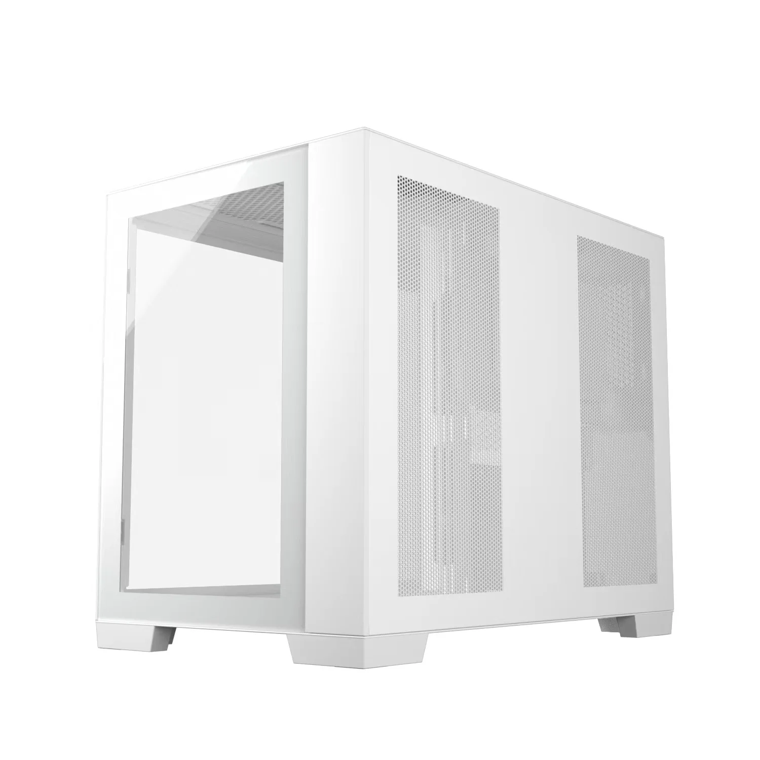 Двухсторонний стеклянный чехол SAMA itx новейшие кубические игровые компьютерные Чехлы для ПК с быстрой передачей