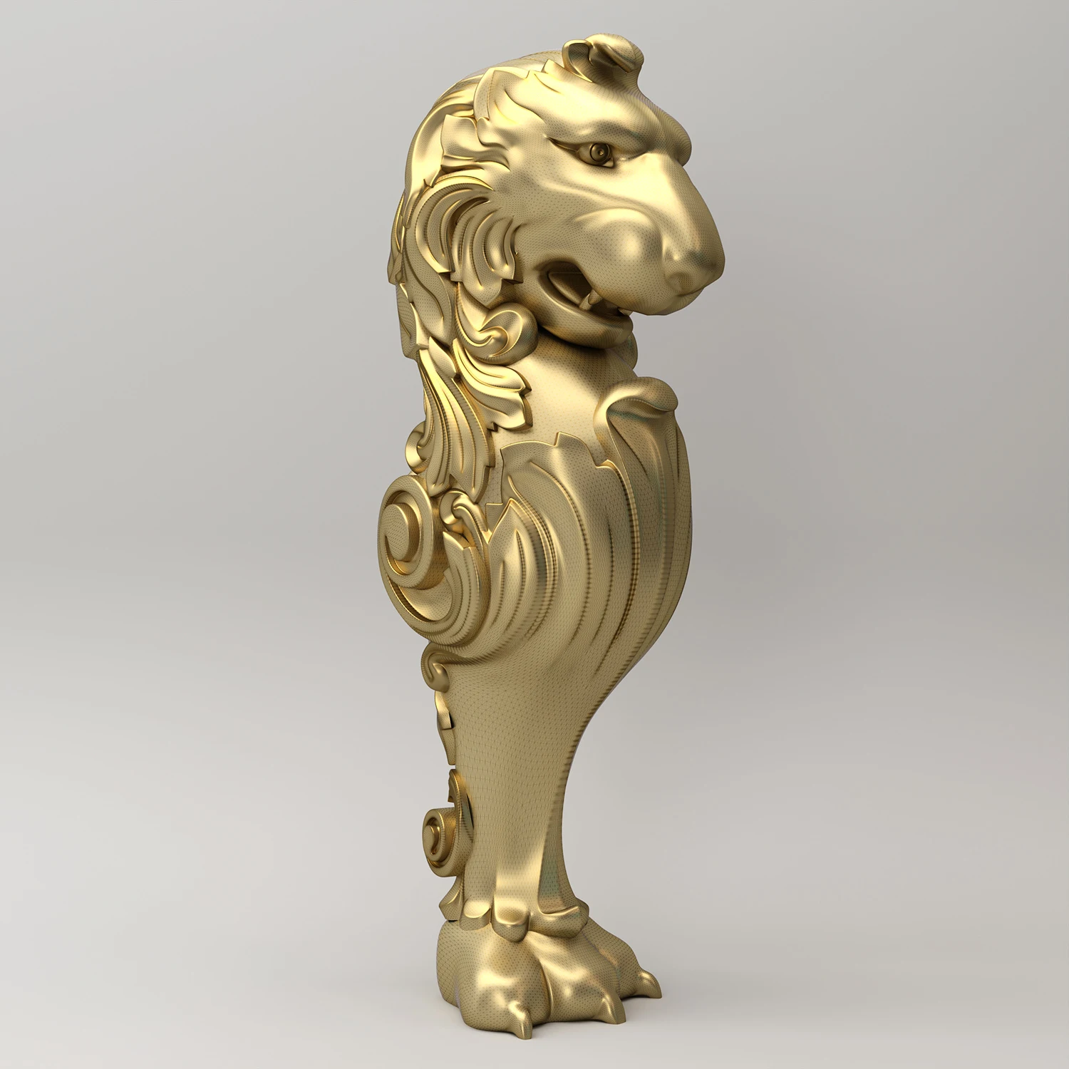 polyresin 3D Lion Statue