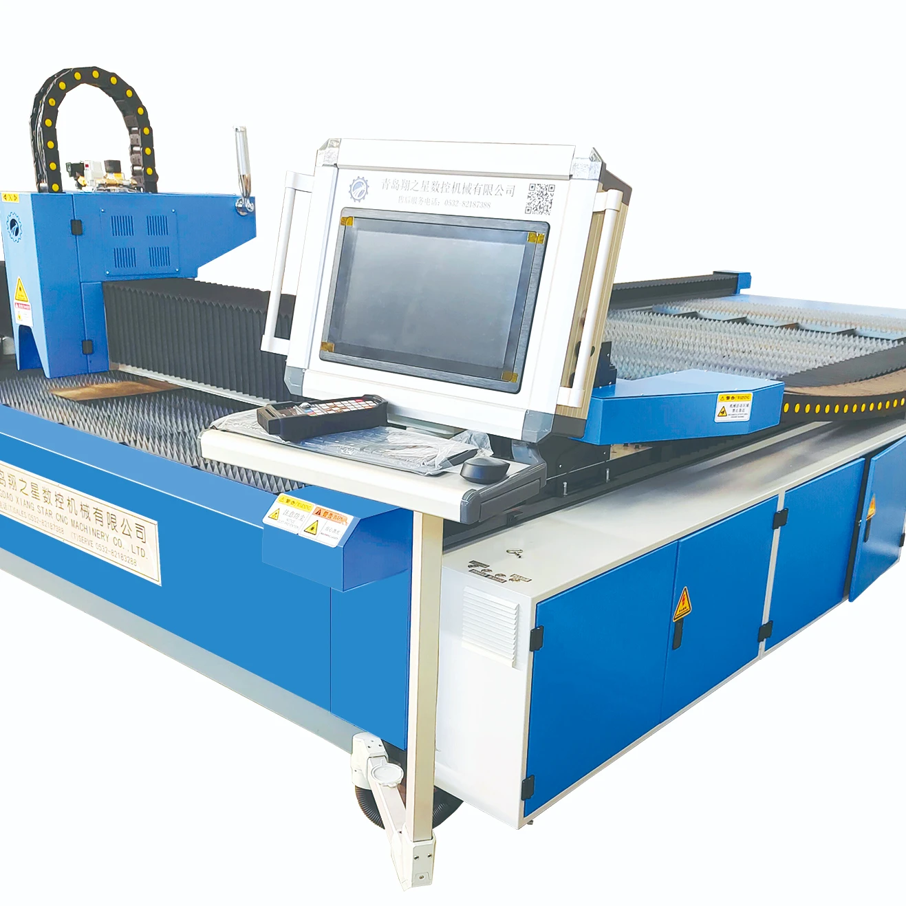 GX3015-6000W Fiber Laser Cutting Machine Metal Qingdao Raycus Generator laser head