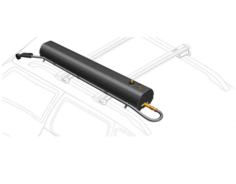 car roof mounted camping water tank