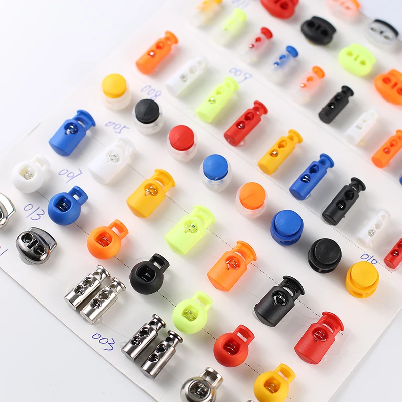 Оптовая продажа с фабрики стопор поставщик экологически чистые веревки конец пластиковый шнур замок пользовательский конец пробка Круглый Шнур Пробка