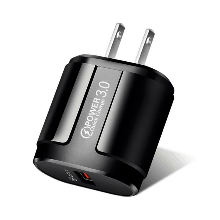 Портативное Сетевое зарядное устройство Quick Charge 3,0 US Plug 3A с одним USB портом