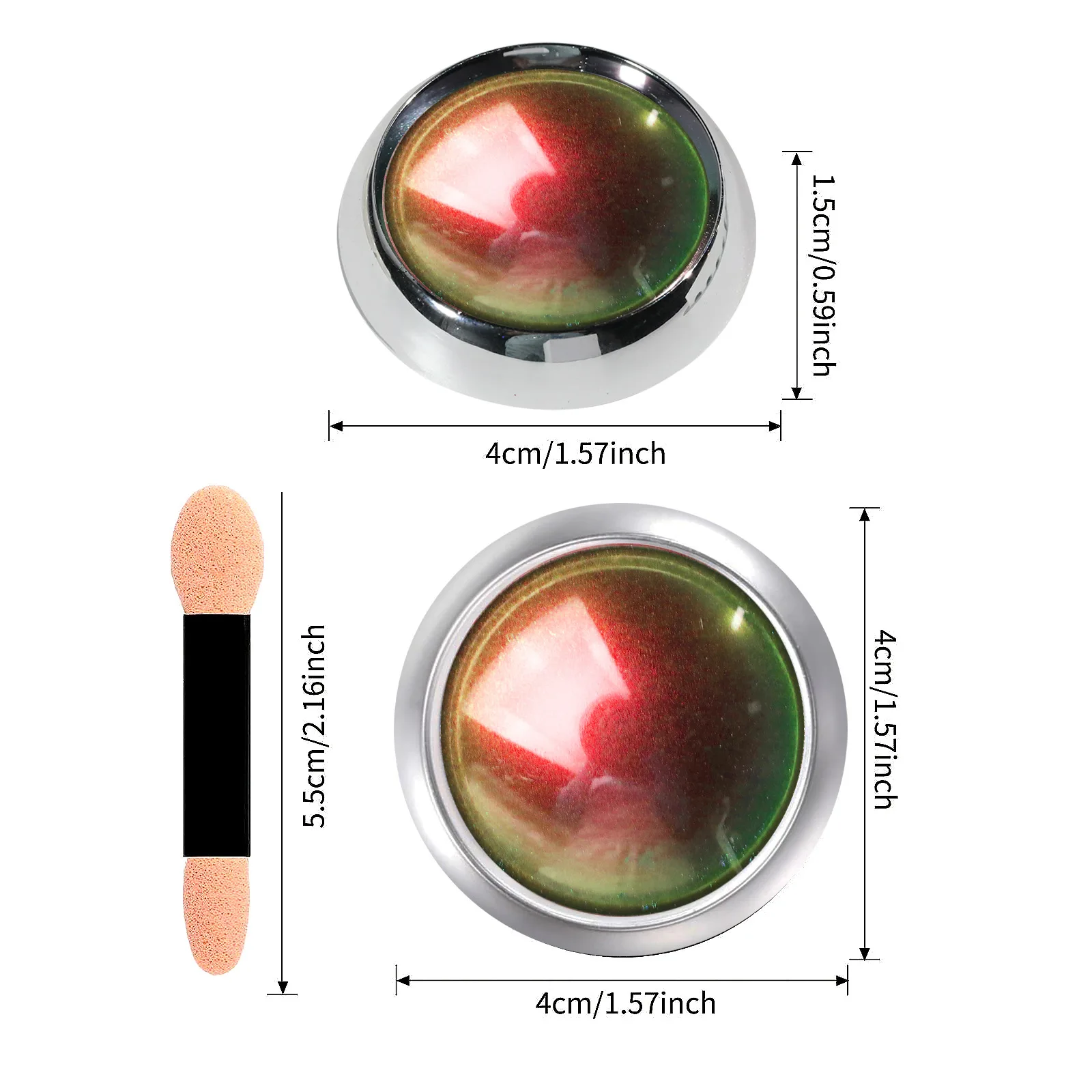 Popular Magic Mirror Powder Optical Chameleon Mirror Magic Mirror Powder Colorful and Versatile Nail Flash Wholesale