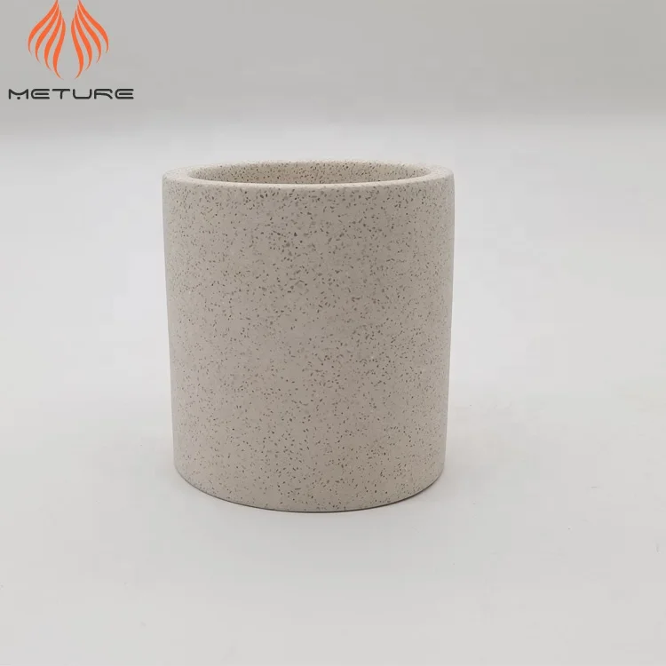 Various Red grey white terrazzo cement flower planters indoor