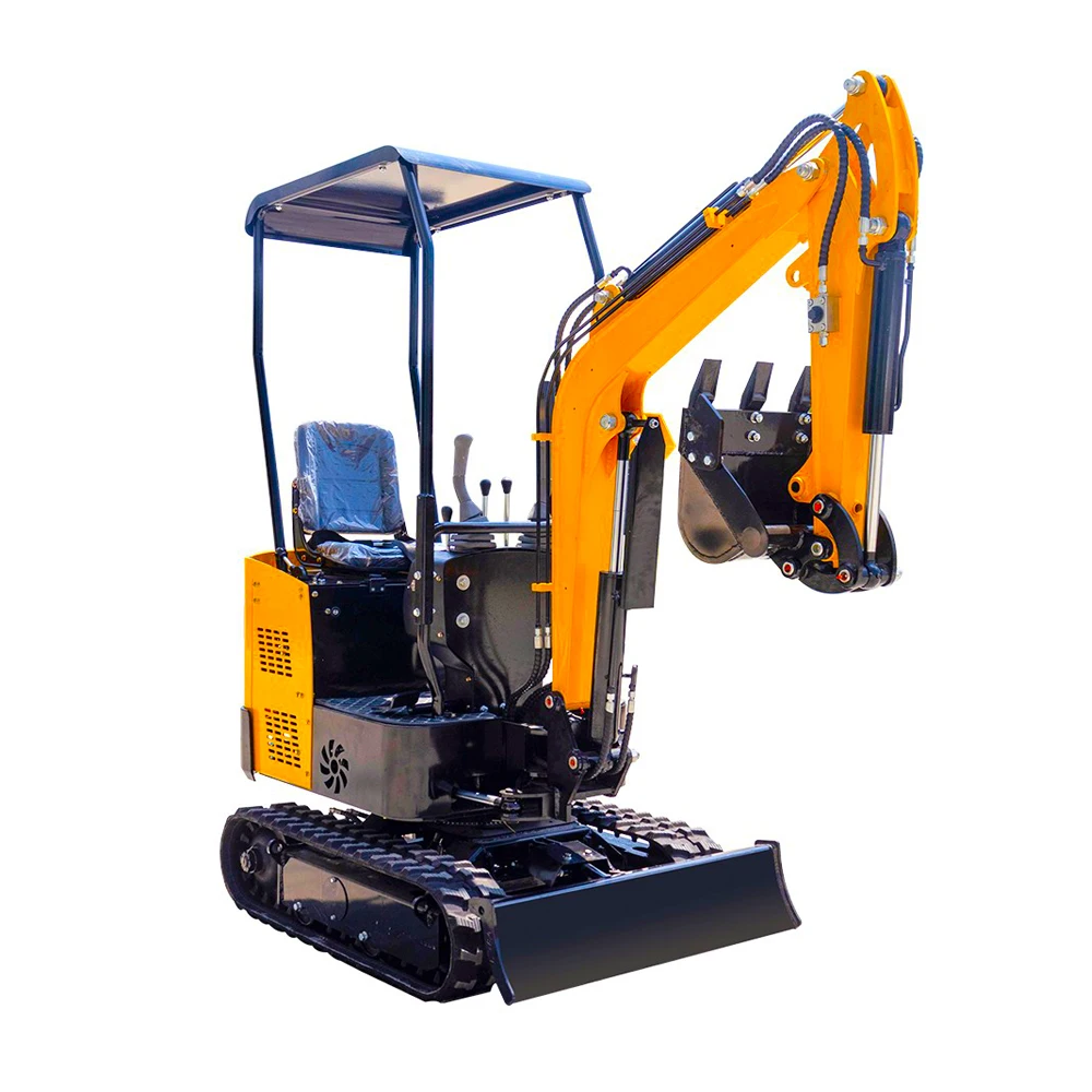 High Quality Mini Pelle 1.2 Ton 1.8 Ton Micro Orchard Digging Machine Small Agricultural Excavator with Dashboard