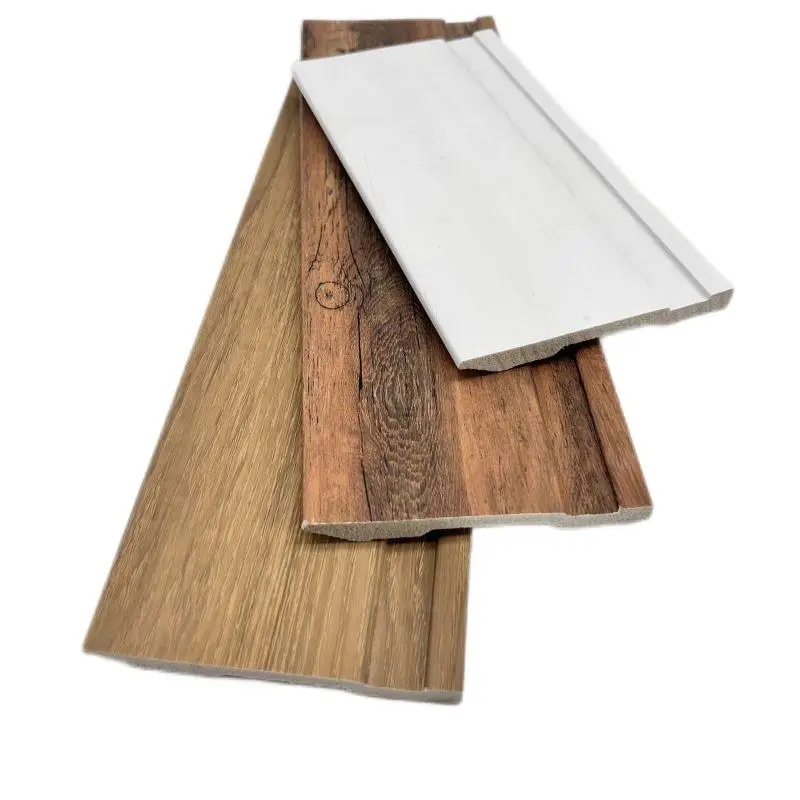 White Board Indoor PS Skirting Boards Modern Design for Hotel Wall Decoration