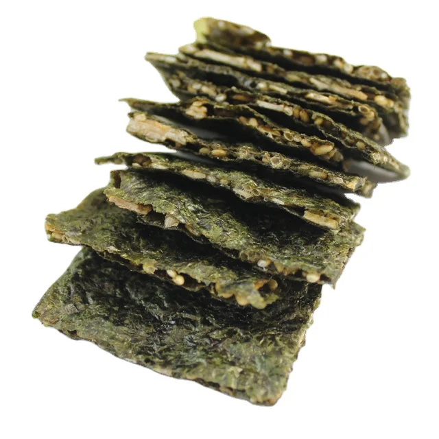 JAPANESE SNACK SEAWEED CRISP Sesame Almond Pumpkin Seed filling