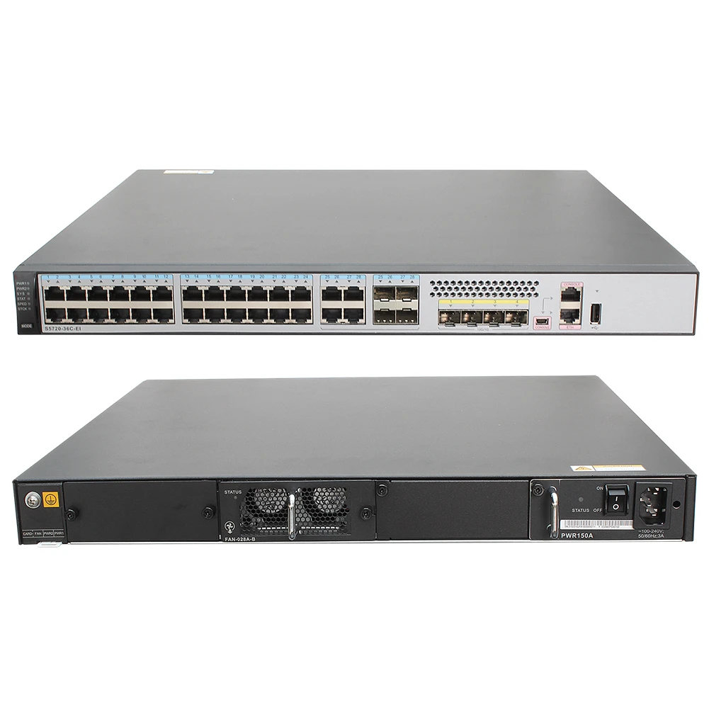 Hot Selling Product Good Price Original New Ftth S5720 Series Switch Network S5720-36c-ei-ac Ethernet Switch