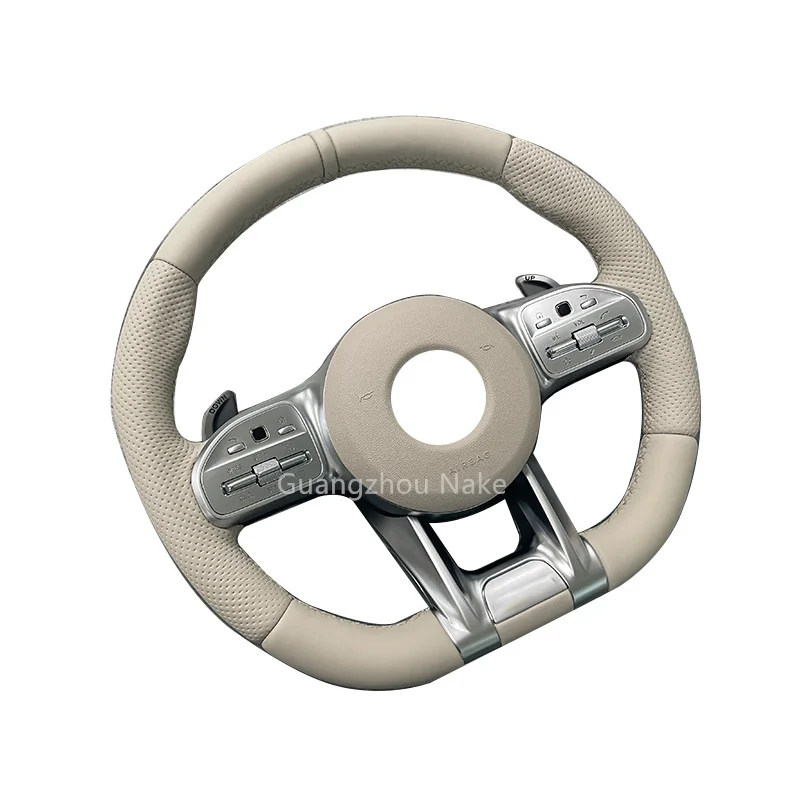 Customized carbon fiber leather LED steering wheel wholesale for Benz W204 W205 W211 W212 W222 AMG GT models