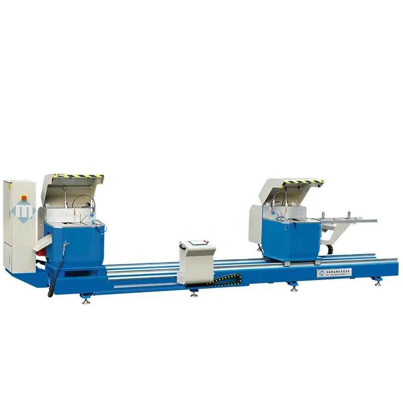 CNC precision double head cutting saw for upvc and aluminum profile