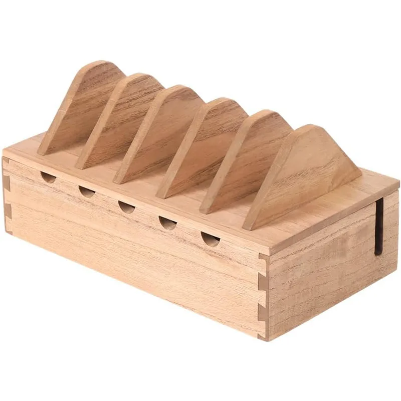 Твердая деревянная Кабельная сборка деревянные инструменты настольные кабели для передачи данных с кабелем питания сортировочные и ящики хранения