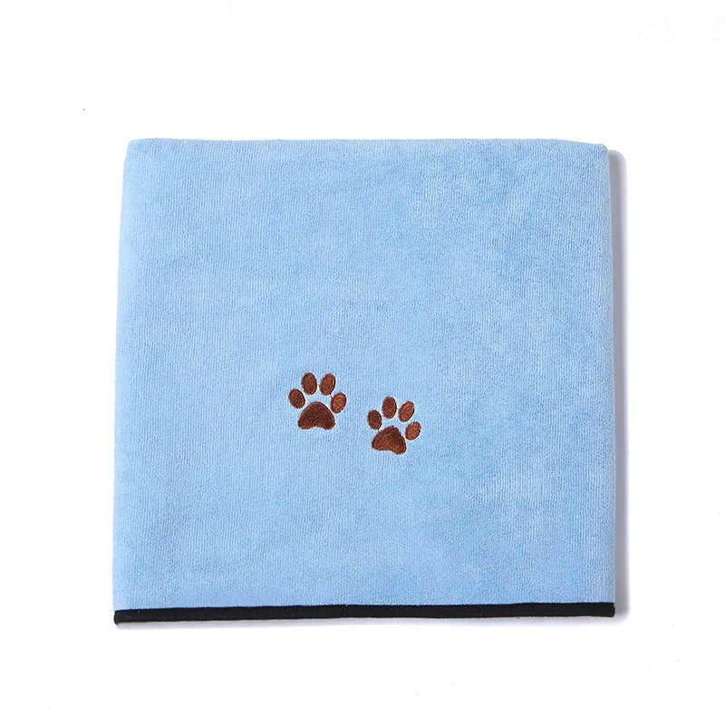 Pets Soft Warm Fleece Paw Embroidery Pet Puppy Dog Cat Blanket Sofa Pet Warm Product Cushion Cover Towel