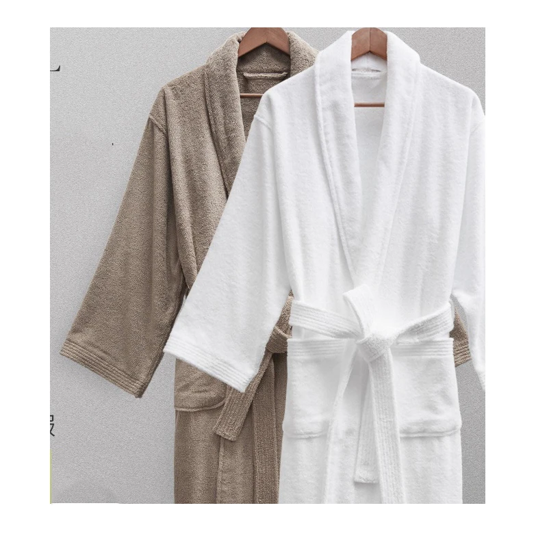 Wholesale bathroom towel bath robe spa hotel terry plush bath adult shower towel bath robes for women